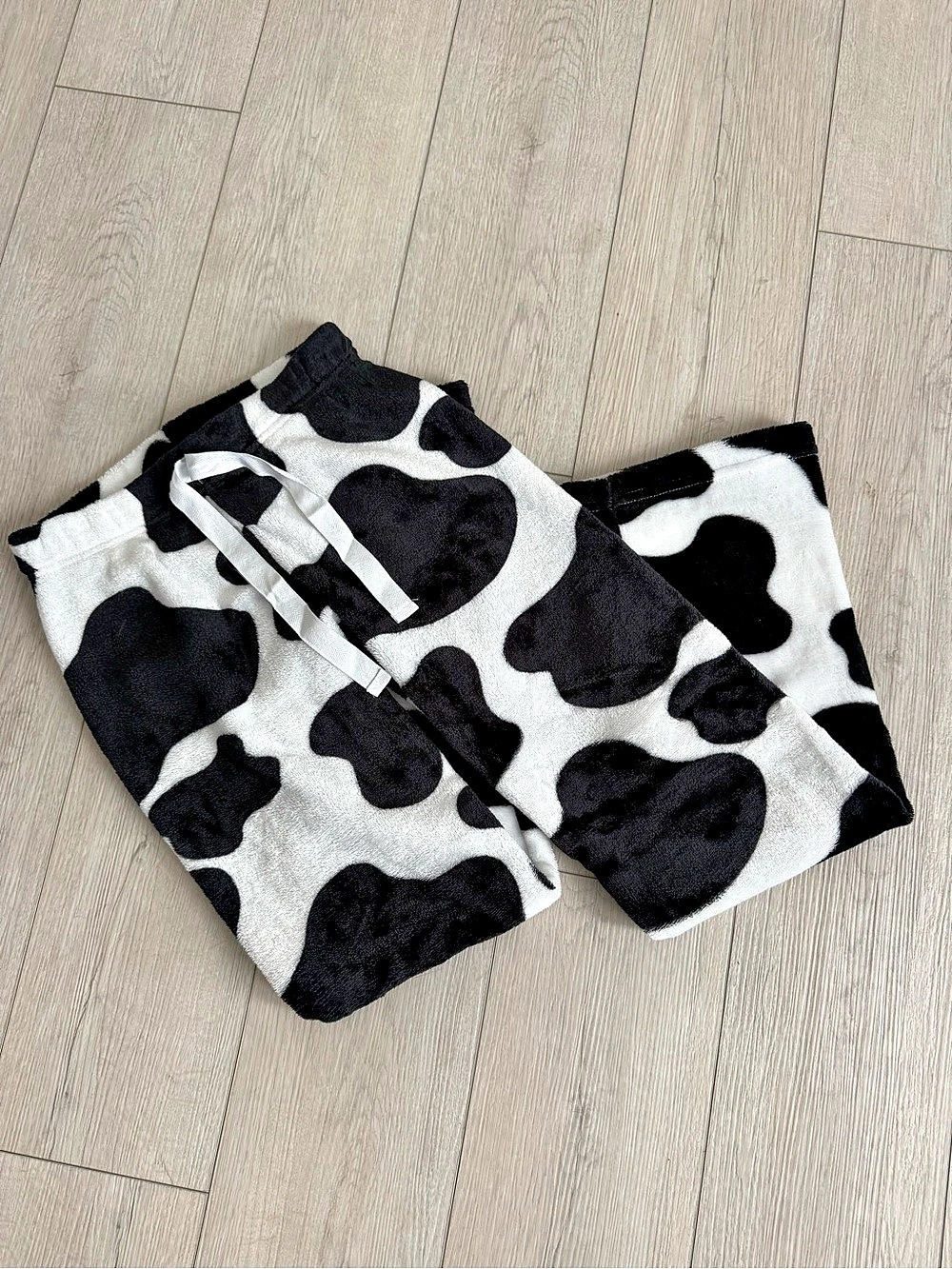 Cow Print Straight-Leg Pants-NWOT